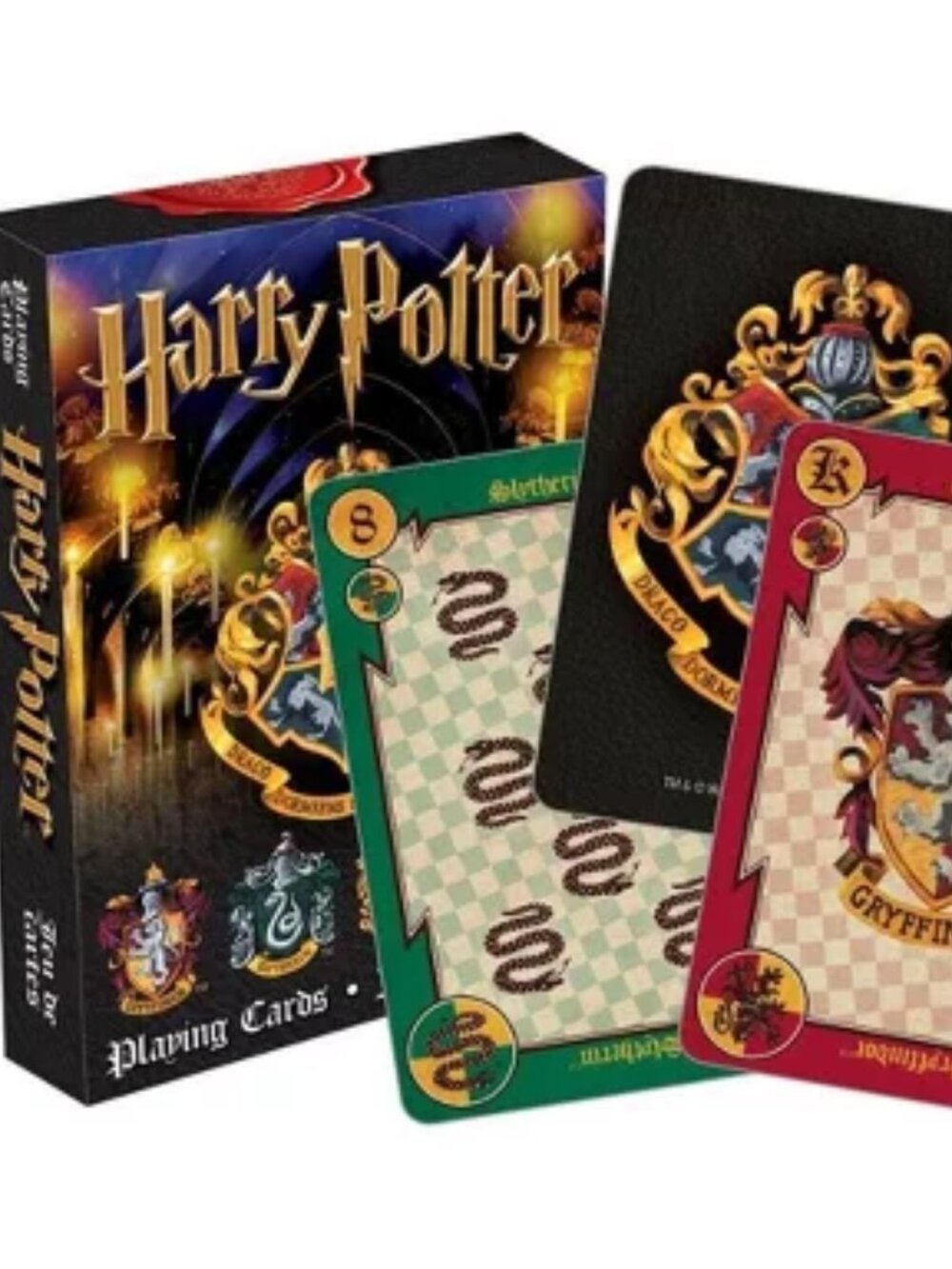 HARRY POTTER Hogwarts Crest Aquarius Warner Bros. Playing Cards Deck Sealed